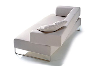 Divano in pelle bianca Verona