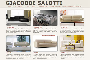 Salotti moderni in pelle